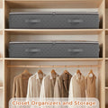 Budding Joy 90L Under Bed Storage Containers, Closet Organizers and Storage Bins, Foldable Underbed Storage Bags for Blankets, Towels, Comforter, Sweaters, Pillows, Linen Sheets, Wrapping Paper 🍁 All In One Marketplace Canada