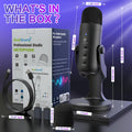 ZealSound Podcast Microphone for PC, Noise Cancellation USB Mic with Gain, Volume Adjustment & Mute Button, Monitoring & Echo, for YouTube, TikTok, Podcasting, Streaming, iPhone, iPad, Android, Mac 🍁 All In One Marketplace Canada