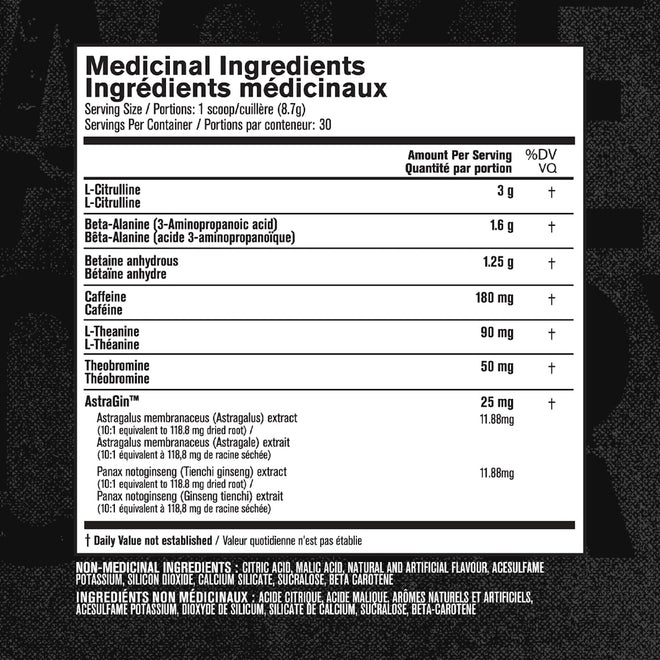 NITROSURGE Pre Workout Supplement - Endless Energy, Instant Strength Gains, Clear Focus, Intense Pumps - Nitric Oxide Booster & Preworkout Powder with Beta Alanine - 30 Servings, Sour Peach Rings 🍁 All In One Marketplace Canada