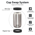 DUALIE 3 in 1 Insulated Can Cooler - Universal Size for 12 oz Cans, Slim Cans, and Bottles - Stainless 🍁 All In One Marketplace Canada
