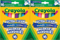 Crayola Ultra-Clean Washable Broad Line Markers (2 Boxes), Bulk Classroom Markers for Kids, 16 Colours, Teacher Must Haves Wishlist, Bulk School Supplies 🍁 All In One Marketplace Canada