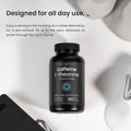 Caffeine Pills with L-Theanine - 180 Energy Pills for Women & Men - Clean & Long-Lasting Focused Energy - Sustained Release 100mg Caffeine + 200mg L Theanine - No Crash Capsules, Vegan Supplement 🍁 All In One Marketplace Canada