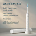 Philips Sonicare 5950 Rechargeable Electric Toothbrush, 2 Brush Head, White 🍁 All In One Marketplace Canada