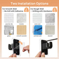 upsimples No Drill Curtain Rods for Window 28 to 48 Inches, 5/8 Inch Diameter Renter Friendly Drapery Rod with Adhesive Brackets without Drilling, Adjustable from 27 to 52 Inches, Black 🍁 All In One Marketplace Canada