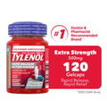 Tylenol Extra Strength Pain Reliever Medicine for Headache, Back Pain and to Reduce Fever, Acetaminophen Rapid Release Gelcaps, 500mg, 120 Gelcaps 🍁 All In One Marketplace Canada