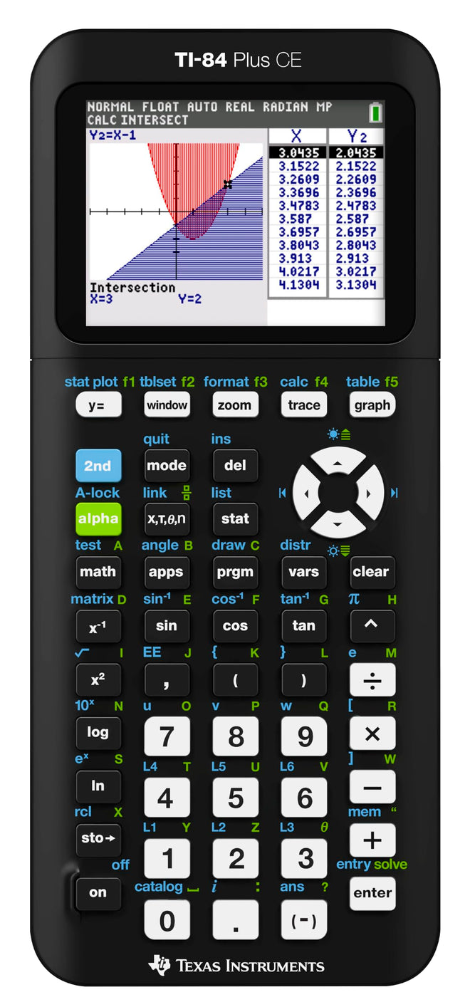 Texas Instruments TI-84 Plus CE Color Graphing Calculator, Black 7.5 Inch 🍁 All In One Marketplace Canada