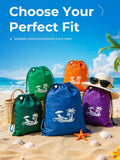 SOLNERY Large Beach Blanket Sand Proof Water Resistant, Beach Mat Sand Free Waterproof, Windproof, Stylish & Skin-Friendly, 8.2 x 6.8 ft, Fits 1–8 People, for Seaside, Picnic & Outdoor(Ocean Blue) 🍁 All In One Marketplace Canada