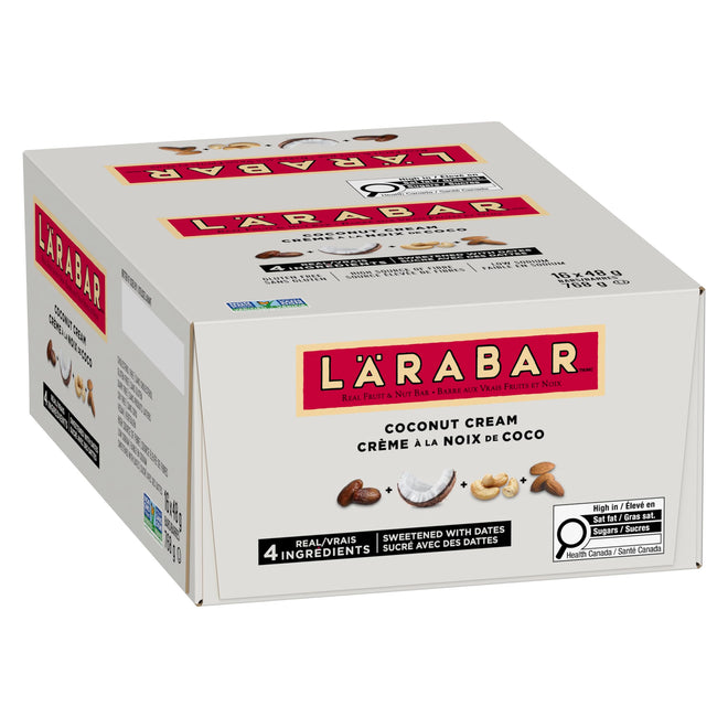 LÄRABAR Coconut Cream, Fruit and Nut Energy Bar, Pack of 16 Bars, Gluten Free, Vegan, Family Pack, Snack Bars, 768 Grams Package 🍁 All In One Marketplace Canada