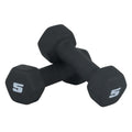 CAP Barbell Neoprene Dumbbell Weights, 5 lb Pair, Black 🍁 All In One Marketplace Canada