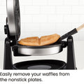 Chefman Rotating Belgian Waffle Maker, 180° Flip Iron w/ Non-Stick Plates, Adjustable Timer, Locking Lid, & Drip Plate, Space Saving Storage, Mess-Free Breakfast, Stainless Steel/Black 🍁 All In One Marketplace Canada