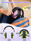 2 Pack Noise Cancelling Headphones for Kids: Dr.meter Kids Ear Protection Earmuffs for Autism Sensory - Hearing Protection Earmuffs for Monster Truck Concerts Study and Fireworks - (green+pink) 🍁 All In One Marketplace Canada