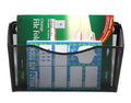 EASEPRES 3 Pack Mesh Wall Mounted File Holder Organizer Metal Hanging Vertical Paper Mails Rack Storage Wire Single Document Filling Holder Pocket for Office and Home, Black 🍁 All In One Marketplace Canada