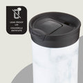 Contigo Huron 2.0 Couture Stainless Steel Travel Tumbler, Vacuum-Insulated Metal Tumbler for Coffee and Tea with Leak-Proof Lid, White Marble, 20 oz (591 mL) 🍁 All In One Marketplace Canada