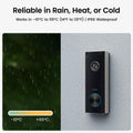 AOSU Doorbell Camera Wireless Outdoor, Battery-Powered Video Doorbell with Chime, 2K Resolution, Save Locally or to The Cloud, 2.4GHz WiFi, 180-Day Battery Life, Work with Alexa & Google Assistant 🍁 All In One Marketplace Canada