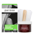 Parissa Organic Sugar Wax Kit for Hair Removal – Microwavable Sugar Wax for Face, Legs & Body, USDA Certified Organic, Water-Washable & Gentle for Sensitive Skin (8 fl oz) 🍁 All In One Marketplace Canada