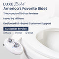 LUXE Bidet NEO 120 - Single Nozzle, Self-Cleaning, Non-Electric Bidet Attachment for Toilet Seat, Adjustable Water Pressure, Rear Wash (White) 🍁 All In One Marketplace Canada