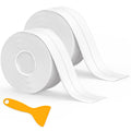2 Rolls Caulking Tape Waterproof Self Adhesive, Kitchen & Bath Seal Caulk Strip, Self Adhesive Caulk Tape Sealant Strip for Toilet Base, Bathtub Countertop, Wall Floor, with Sealing Tool (126 X 1.5In) 🍁 All In One Marketplace Canada