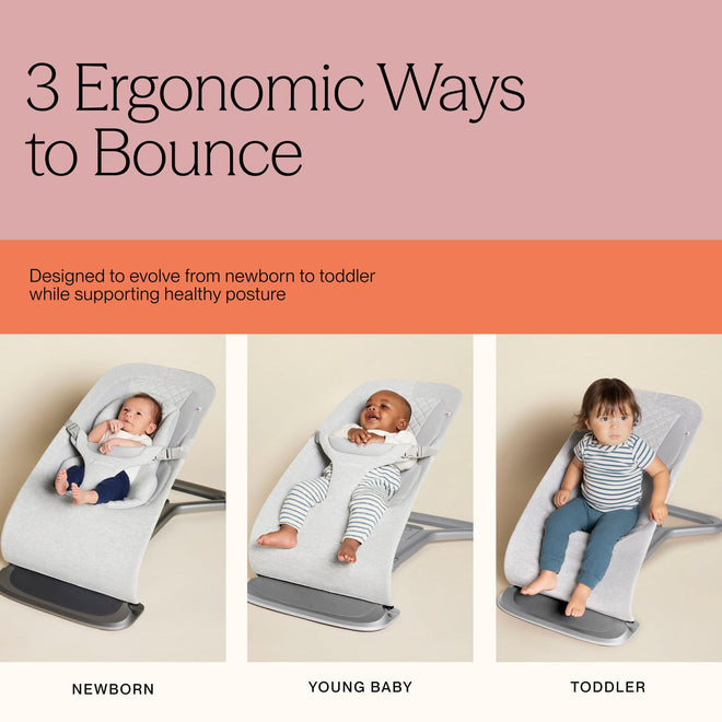 Ergobaby Evolve 3-in-1 Bouncer Seat for Babies and Toddlers 5.5-25 lbs 🍁 All In One Marketplace Canada