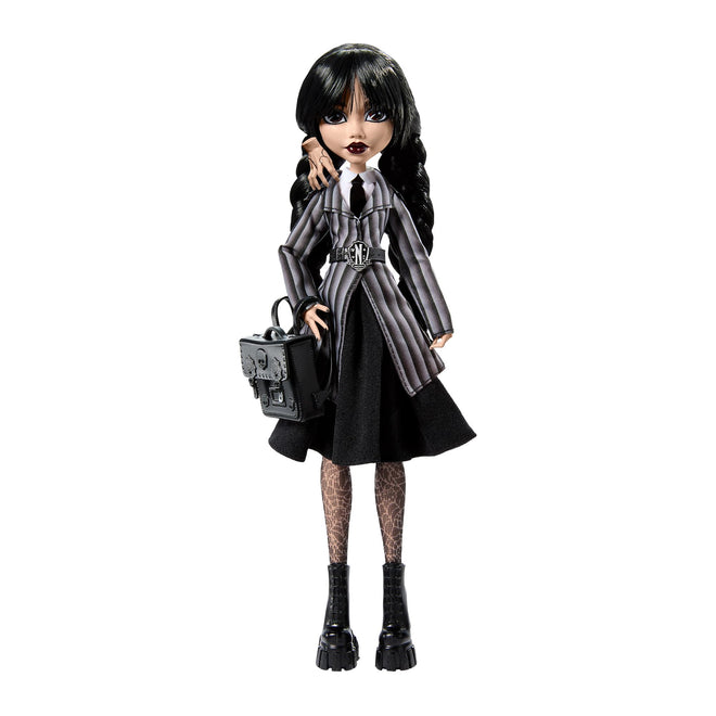 Monster High Wednesday Doll and Accessories, Wednesday Addams Collectible in Nevermore Academy Uniform with Thing and Backpack, Doll Stand 🍁 All In One Marketplace Canada