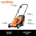 LawnMaster MEB1114K Electric Corded Lawn Mower 15-Inch 11AMP 🍁 All In One Marketplace Canada