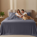 Utopia Bedding Queen Bed Sheets - 4 Piece Queen Size Cooling Sheet Set - Hotel Luxury Soft Breathable Microfiber, Oeko-TEX, Deep Pocket Easy Fit & Care, Fade & Wrinkle Resistant, Grey 🍁 All In One Marketplace Canada