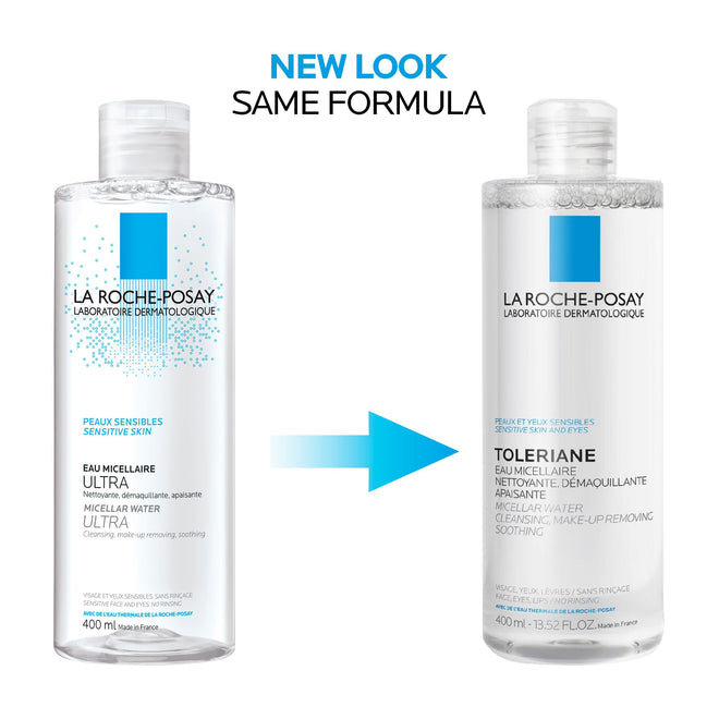La Roche Posay Toleriane Micellar Water for Ultra Sensitive Skin, Cleanses and Removes Makeup, formulated with Glycerin & Thermal Spring Water, Hypoallergenic, Recommended by Dermatologists, 400ml 🍁 All In One Marketplace Canada