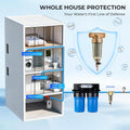 iSpring WSP-50 Reusable Whole House Spin Down Sediment Water Filter 50 Micron, 1" MNPT + 3/4" FNPT, Brass, Wrench included 🍁 All In One Marketplace Canada