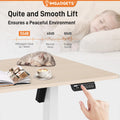 IMGadgets Electric Standing Desk, 47x24 Inches Height Adjustable, 2026 6th Gen Quiet Motor Ergonomic Sit Stand Desk, Computer Desk for Home Office, Height Memory Buttons, Display, 2 Headphone Holders 🍁 All In One Marketplace Canada