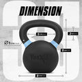 Yes4All Powder Coated Kettlebell Weights with Wide Handles & Flat Bottoms – 16kg/35lbs Cast Iron Kettlebells for Strength, Conditioning & Cross-Training 🍁 All In One Marketplace Canada