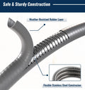 CALPOSE 15 Feet 3/8 inch ID Natural Gas Grill Hose with Quick Connect Fittings, Natural Gas Line for Grill, Pizza Oven, Heater and More Low Pressure Appliance 🍁 All In One Marketplace Canada