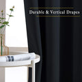NICETOWN Blackout Curtains 2 Panels - Black Out Curtains 84 Inch Long,Insulated Curtains Room Darkening Grommet Curtains for Bedroom Living Room Windows (52 by 84 Inches,Black,Set of 2) 🍁 All In One Marketplace Canada