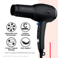 Revlon RV544FBLK Advanced Ionic Technology™ Hair Dryer with Diffuser, Powerful, Ionic Hair Dryer with Concentrator, Quick Dry, Lightweight, 2 Heat/ Speed Settings, Less Frizz, Shiny and Smooth Hair, Black 🍁 All In One Marketplace Canada