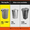 Hefty™ Garbage Bags, Value Pack Large 90 Litres Black, Drawstring, 80 Bags, Fits simplehuman code X 🍁 All In One Marketplace Canada
