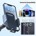 3-in-1 Car Phone Holder, [ Off-Road Level Suction Cup & Clip] Universal Cell Phone Holder Mount Dashboard Windshield Vent One-Hand Operation Holder Compatible with All Smartphones and Cars 🍁 All In One Marketplace Canada