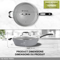 Starfrit The Rock Terra 30cm Ceramic Deep Fry Pan with Lid, PFAS Free 🍁 All In One Marketplace Canada