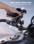 Lamicall Motorcycle Phone Mount Holder - [Dual Vibration Dampener] [720° Adjustment Arm] Motorcycle Cell Phone Holder, Bike Handlebar Phone Mount for iPhone 17 Pro/Air/16/15/14 Pro Max, 4.7-6.7" Phone 🍁 All In One Marketplace Canada
