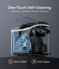 ecozy Portable Ice Makers Countertop, 8 Cubes in 6 Mins, 26lbs/Day, Bullet Ice Maker Machine with 2 Ice Sizes, Self-Cleaning Ice Maker with Carry Handle for Home/Kitchen/Party/Travel - 2026 Version 🍁 All In One Marketplace Canada