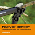 Fiskars 15-Inch PowerGear Loppers, Sharp Steel Blade Bush and Tree Trimmer, Cuts up to 1.25-Inch Diameter Branches, Rust Resistant and Lightweight Pruner, Yard Tools for Gardening 🍁 All In One Marketplace Canada