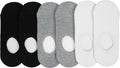 BenSorts Pack of 6 Low Cut Ankle Style Socks for Women Liner Non Slip Invisible Hidden Socks White Black Gray 6 Pairs Size 5 6 7 8 🍁 All In One Marketplace Canada