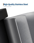 Garvee 13 gal / 50 L Stainless Steel Trash Can with Lid, Large Garbage Can for Kitchen, Rustproof Step-on Kitchen Metal Trash Bin with Liner Rim, Rear Handle, Soft Close Plastic Lid, Silver 🍁 All In One Marketplace Canada
