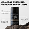 TOPPIK Hair Building Fibers, 27.5 g, Fill In Fine or Thinning Hair, Instantly Thicker Looking, Multiple Shades for Men & Women 🍁 All In One Marketplace Canada