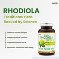 Herba Rhodiola Rosea Supplement 200mg - 90 Capsules | 6:1 Extract | Rhodiola Supplement with Min 3% Rosavins and 1% Salidrosides | Help Relieve Symptoms of Stress | Made in Canada 🍁 All In One Marketplace Canada
