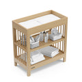 Graco Teddi Changing Table with Water-Resistant Changing Pad (Driftwood) - GREENGUARD Gold Certified, 2 Open Shelves, Includes Bonus Water-Resistant Changing Pad with Safety Strap 🍁 All In One Marketplace Canada