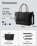 HOTOR Travel Duffel Bag - Large Weekender Bags for Women, Carry On Bag with Shoe Compartment, Overnight Bag with Toiletry Bag for Travel Essentials and Travel Accessories, Black, 34.0 x 45.0 x 20.0 cm 🍁 All In One Marketplace Canada