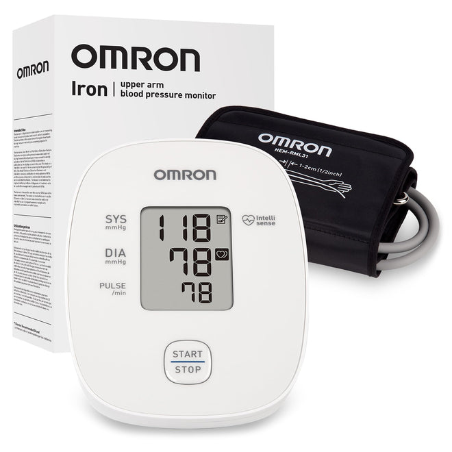 OMRON Iron Upper Arm Blood Pressure Monitor - Clinically Validated Blood Pressure Cuff - Medical Grade with Wide Range 17" Arm Cuff 🍁 All In One Marketplace Canada