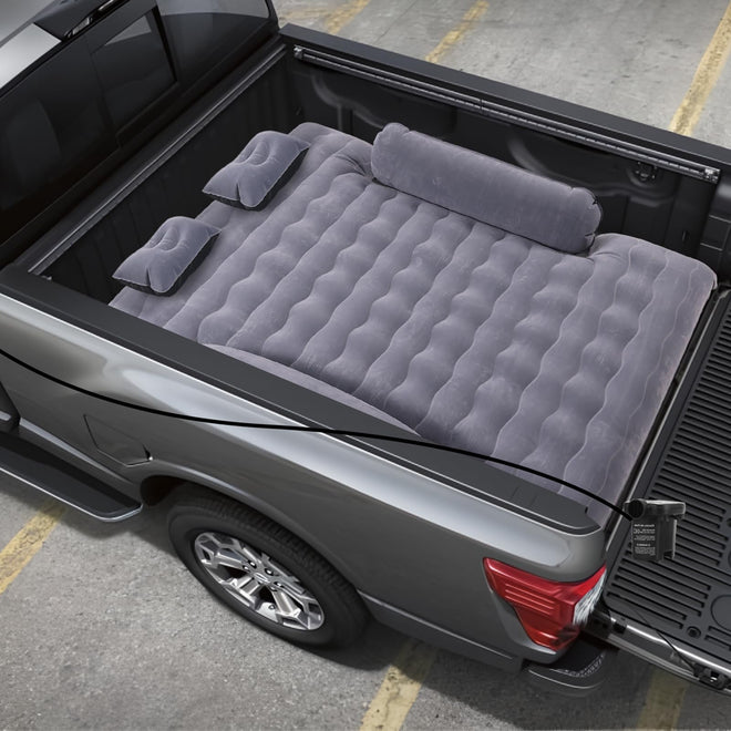 VEVOR Truck Bed Air Mattress, for 6-6.5 ft Full Size Truck Beds, Inflatable Air Mattress Camping Bed with 12V Air Pump 2 Pillows, Carry Bag, for Chevrolet Silverado, Dodge Ram, Ford 150/250/350 🍁 All In One Marketplace Canada