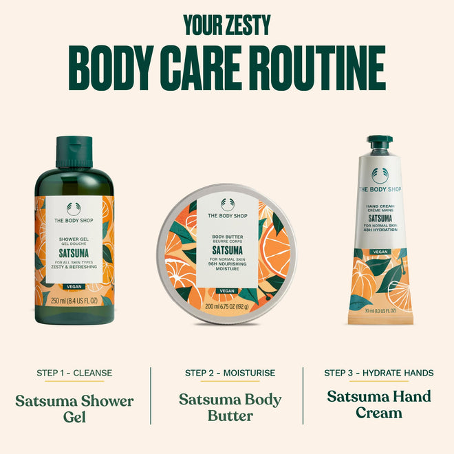 The Body Shop Satsuma Shower Gel 750 ml | Energizing Citrus Body Wash & Natural Shower Gel for Men & Women | Refreshing Cleanser 🍁 All In One Marketplace Canada
