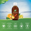 Nature's Way NutraSea High DHA Omega 3 Fish Oil Liquid Supplement for Adults and Kids Ages 14+ – Juicy Citrus Flavour, Non-GMO – Brain & Cognitive Support – 1500mg EPA & DHA, 200 mL 🍁 All In One Marketplace Canada