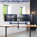 VIVO Dual Monitor Desk Mount, Holds 2 Computer Screens up to 30 inches and 22lbs Each, Heavy Duty Fully Adjustable Steel Stand with C-Clamp and Grommet, Black, STAND-V002 🍁 All In One Marketplace Canada