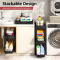Sevenblue 4 Pack Under Sink Organizer and Storage,Bathroom Organizers, Multi-Use Under Sink Organizer for Bathroom and Kitchen with Sliding Drawer, Hang Hooks and Cup (Black, L) 🍁 All In One Marketplace Canada